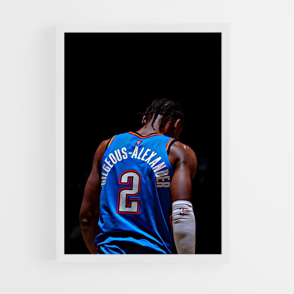 Poster Shai hommage – affiche Basketball (vue 3)